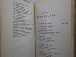 THE SONGS OF ROBERT BURNS 1898 FINE LEATHER BINDING