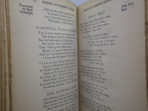 THE SONGS OF ROBERT BURNS 1898 FINE LEATHER BINDING