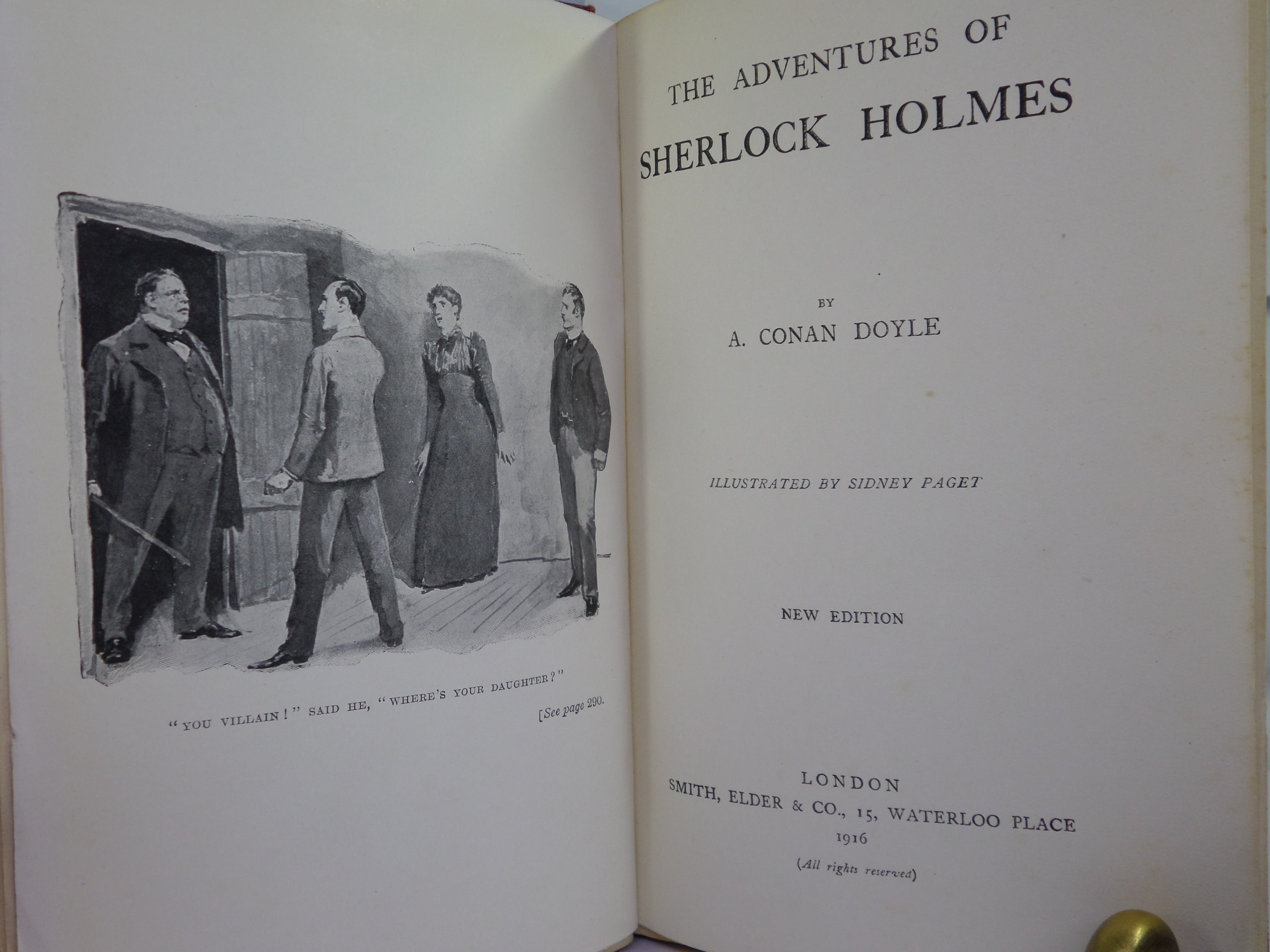 THE ADVENTURES OF SHERLOCK HOLMES BY ARTHUR CONAN DOYLE 1916