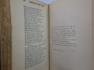 THE SONGS OF ROBERT BURNS 1898 FINE LEATHER BINDING