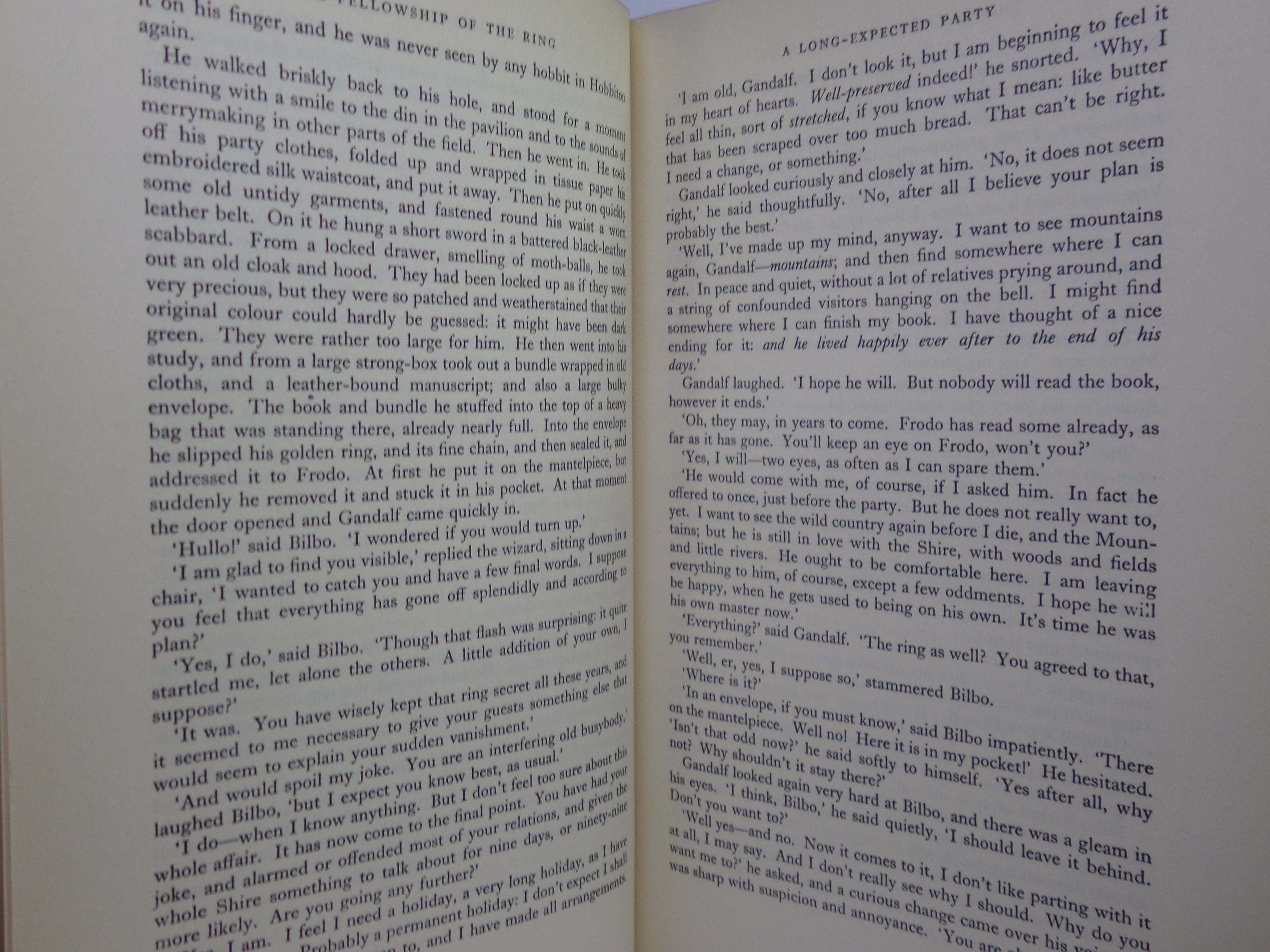THE FELLOWSHIP OF THE RING (LORD OF THE RINGS) 1962 JRR TOLKIEN 1ST ED, 12TH IMP