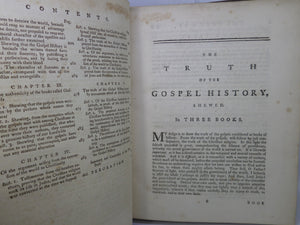 THE TRUTH OF THE GOSPEL HISTORY SHEWED BY JAMES MACKNIGHT 1763 FIRST EDITION