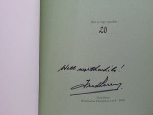 100 YEARS OF WIMBLEDON 1877 - 1977 BY LANCE TINGAY, SIGNED LIMITED EDITION
