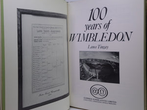 100 YEARS OF WIMBLEDON 1877 - 1977 BY LANCE TINGAY, SIGNED LIMITED EDITION