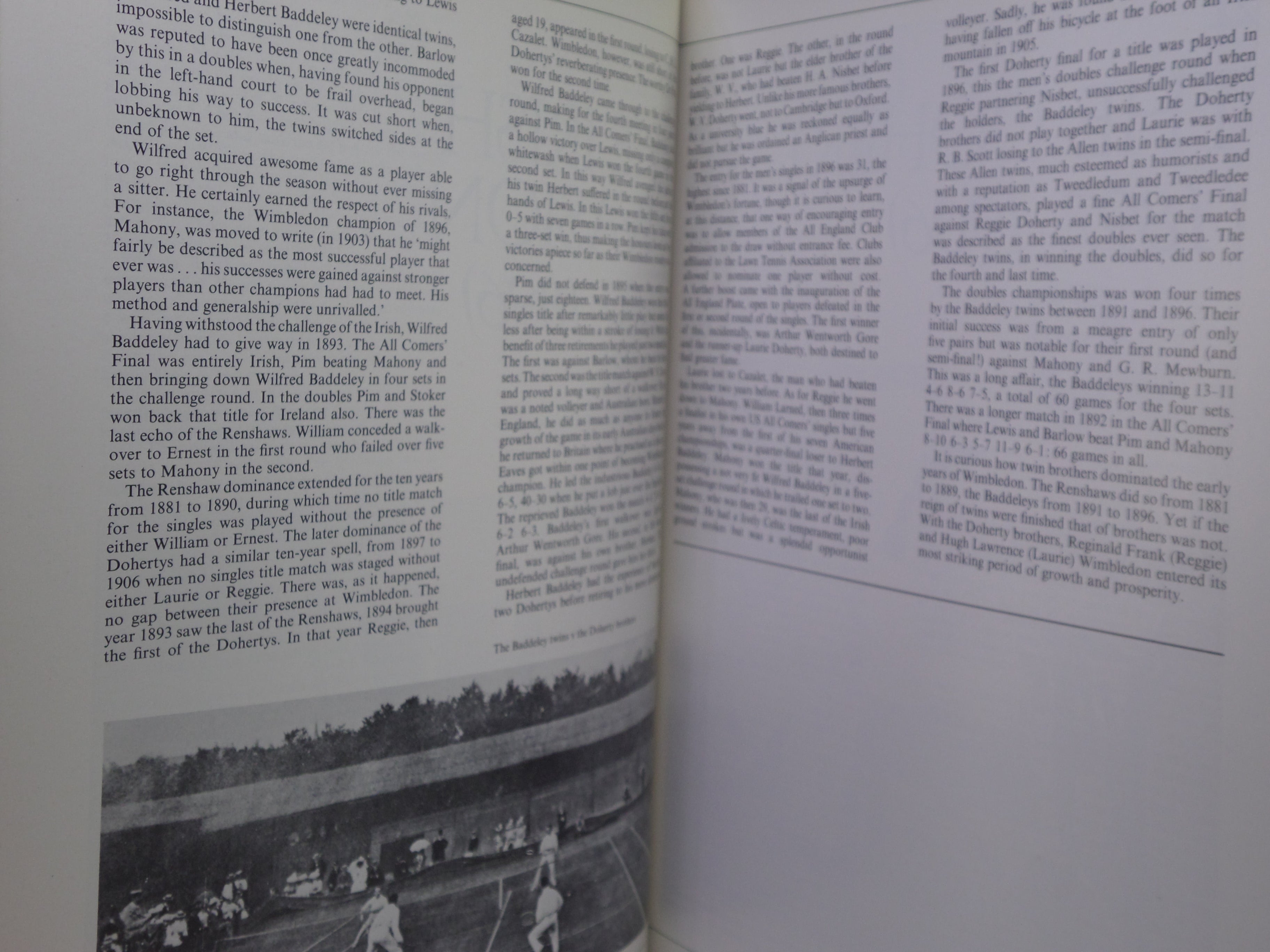100 YEARS OF WIMBLEDON 1877 - 1977 BY LANCE TINGAY, SIGNED LIMITED EDITION