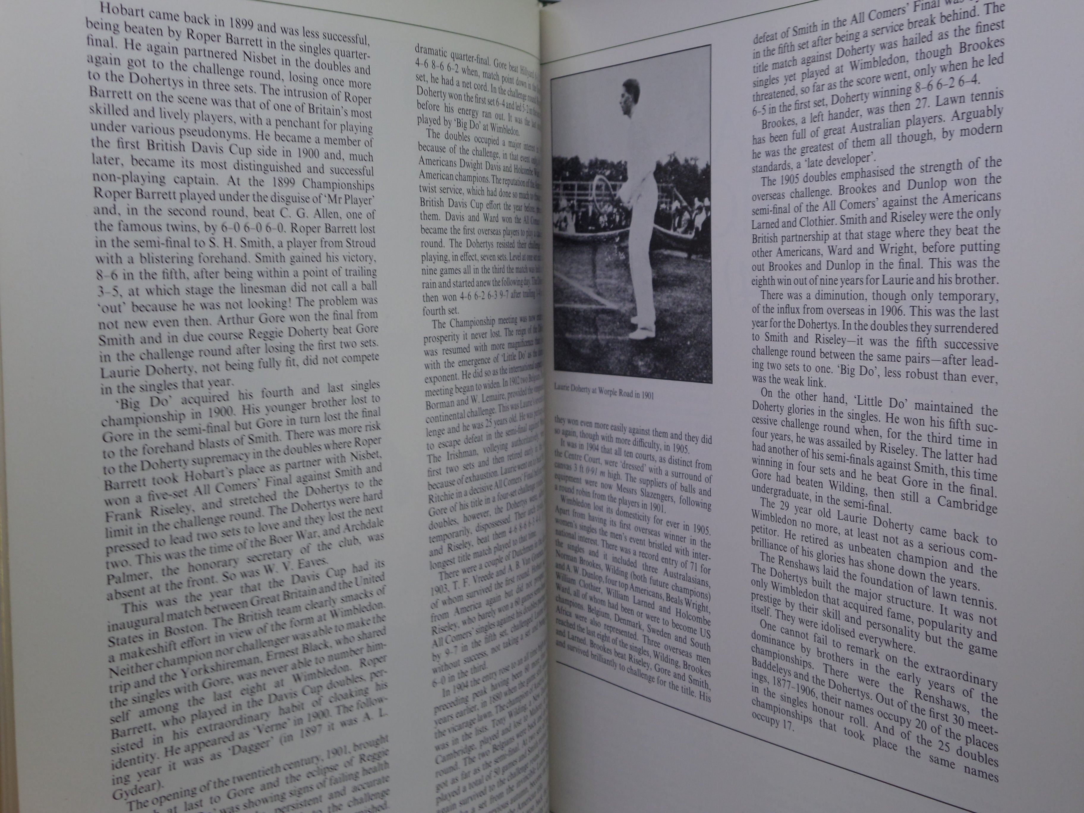 100 YEARS OF WIMBLEDON 1877 - 1977 BY LANCE TINGAY, SIGNED LIMITED EDITION