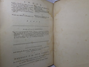 THE TRUTH OF THE GOSPEL HISTORY SHEWED BY JAMES MACKNIGHT 1763 FIRST EDITION