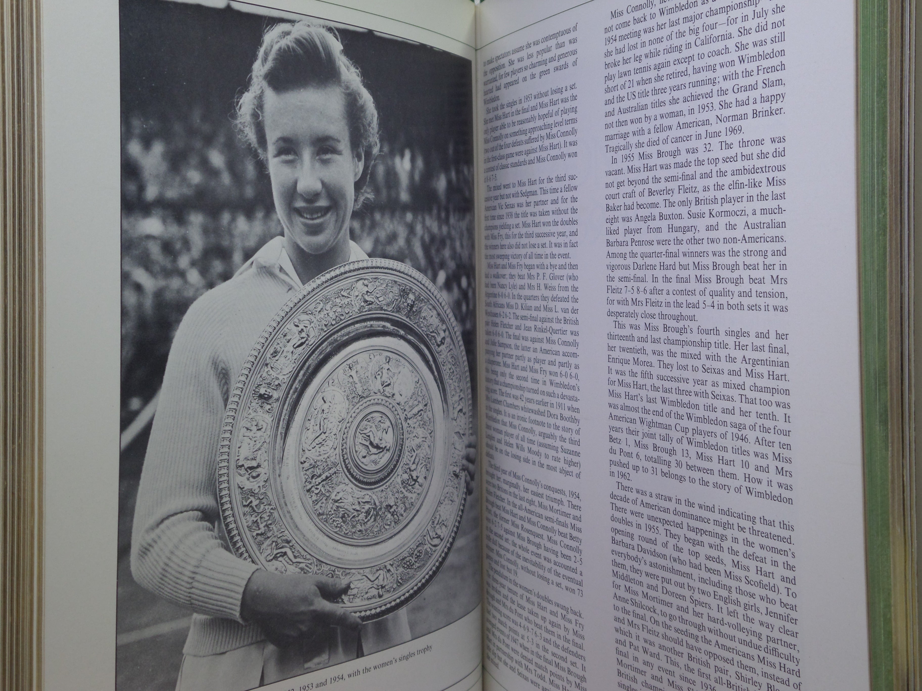 100 YEARS OF WIMBLEDON 1877 - 1977 BY LANCE TINGAY, SIGNED LIMITED EDITION