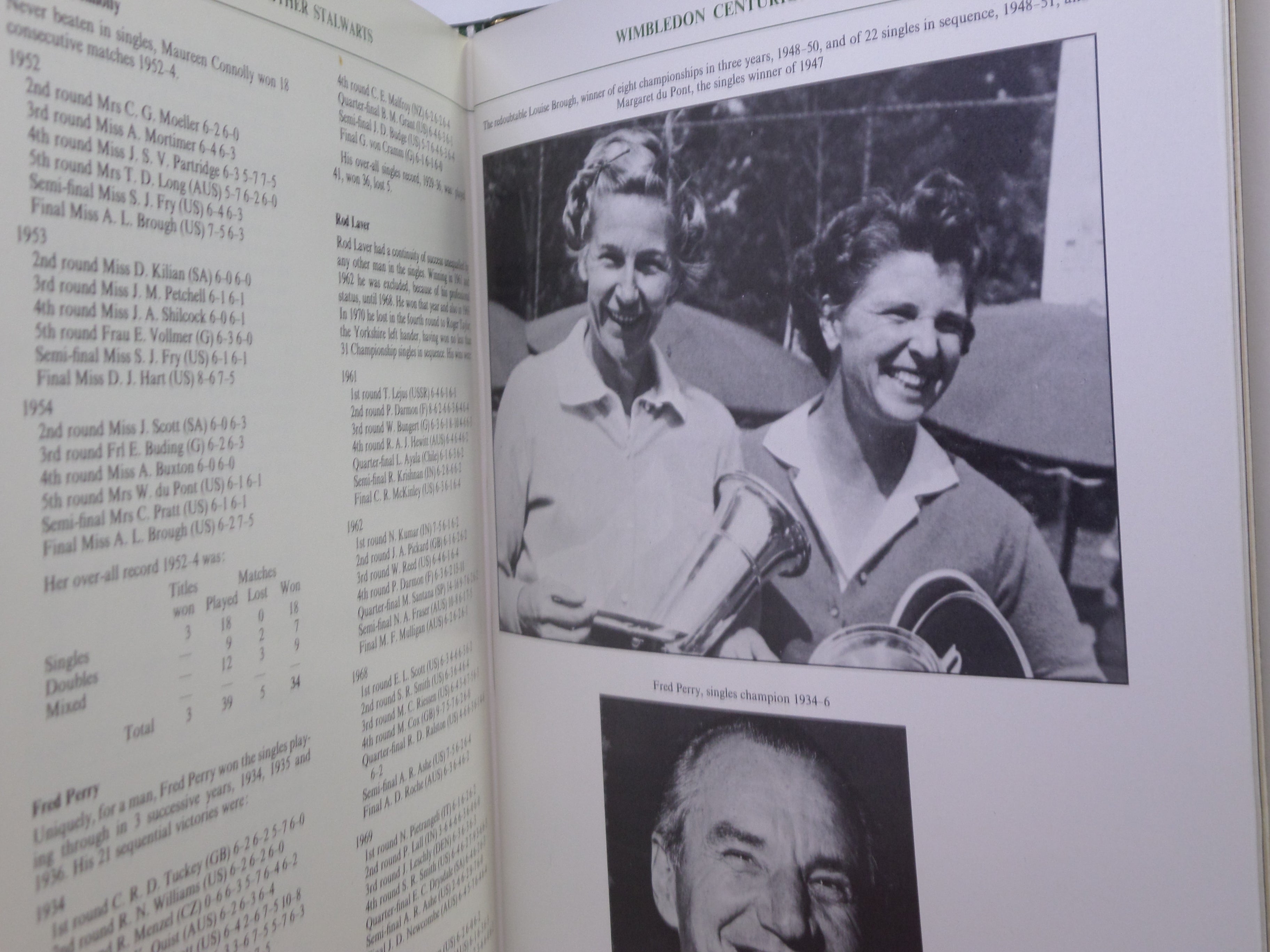 100 YEARS OF WIMBLEDON 1877 - 1977 BY LANCE TINGAY, SIGNED LIMITED EDITION