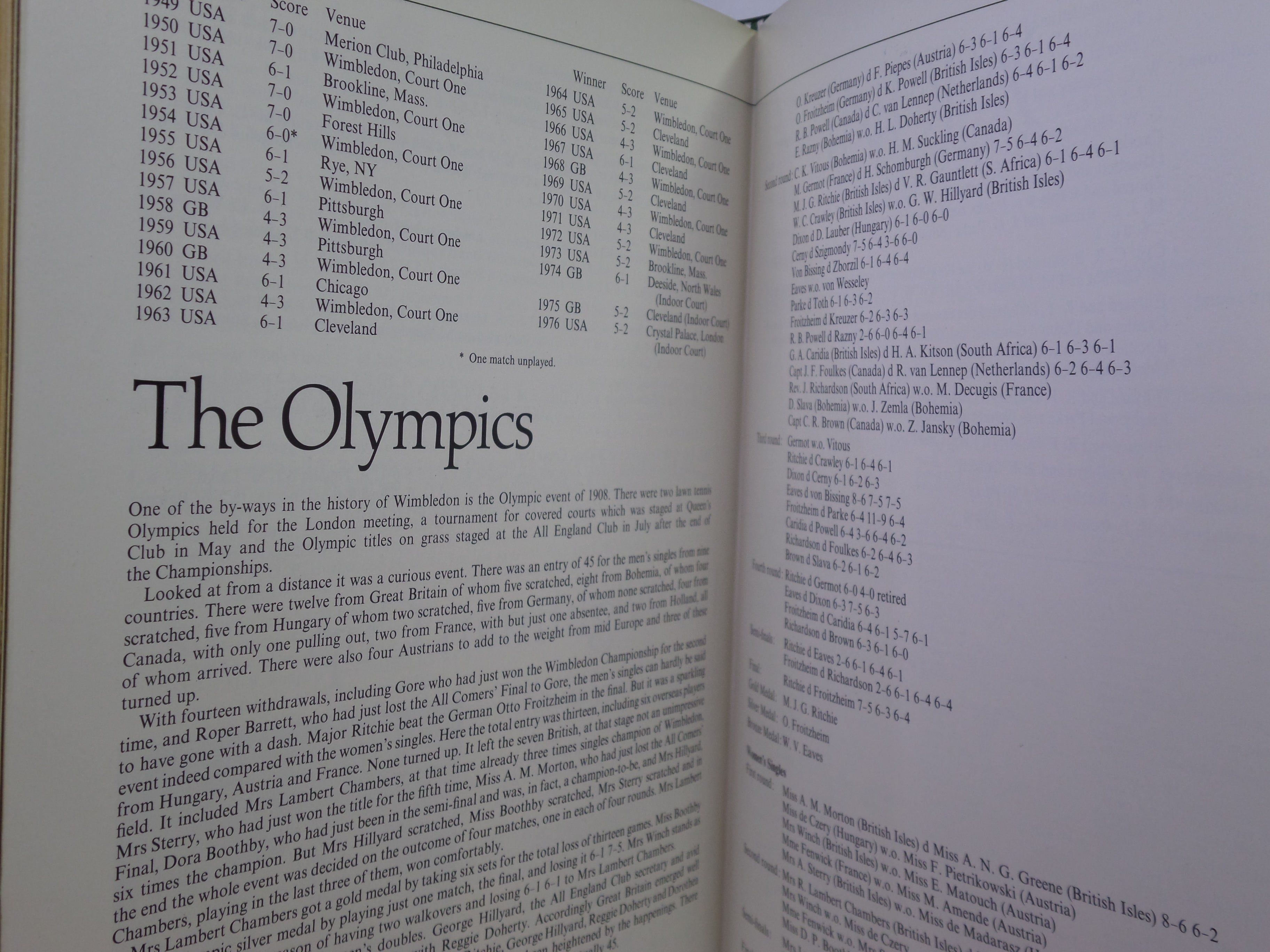 100 YEARS OF WIMBLEDON 1877 - 1977 BY LANCE TINGAY, SIGNED LIMITED EDITION