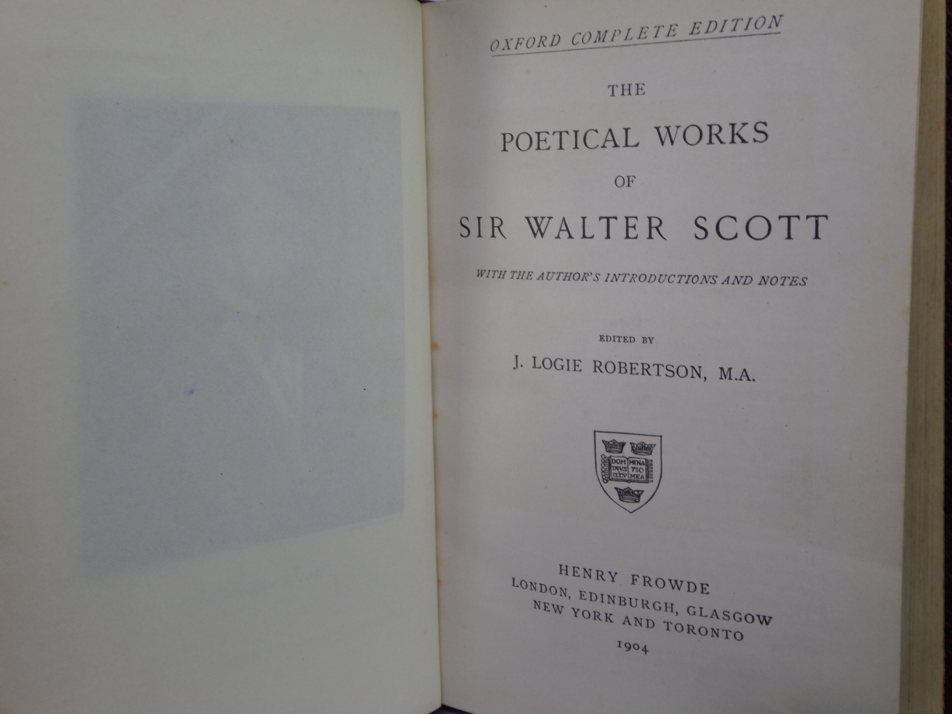 THE POETICAL WORKS OF SIR WALTER SCOTT 1904 FINE LEATHER BINDING