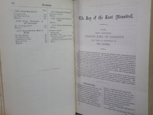 THE POETICAL WORKS OF SIR WALTER SCOTT 1904 FINE LEATHER BINDING