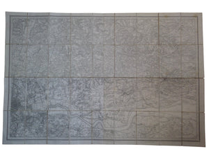 RARE MAP OF LONDON AND ITS ENVIRONS BY JAMES WYLD C.1843-44