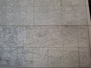 RARE MAP OF LONDON AND ITS ENVIRONS BY JAMES WYLD C.1843-44