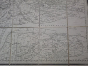 RARE MAP OF LONDON AND ITS ENVIRONS BY JAMES WYLD C.1843-44