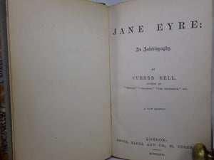 JANE EYRE BY CHARLOTTE BRONTË 1860 LEATHER BOUND NEW EDITION