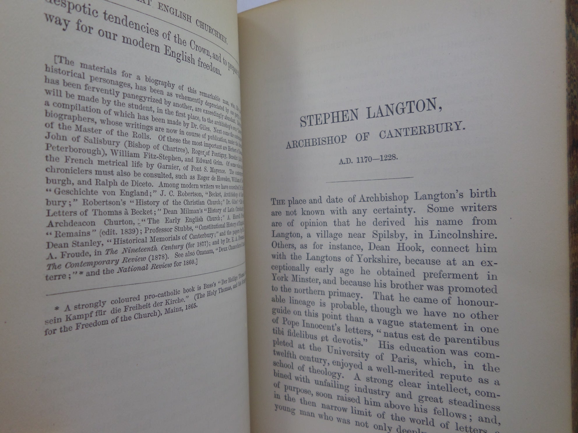 GREAT ENGLISH CHURCHMEN BY W.H. DAVENPORT ADAMS 1879 LEATHER BINDING