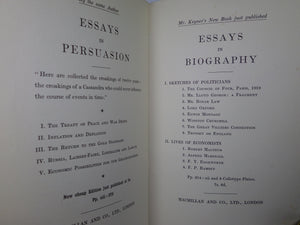 THE MEANS TO PROSPERITY BY JOHN MAYNARD KEYNES 1933 FIRST EDITION