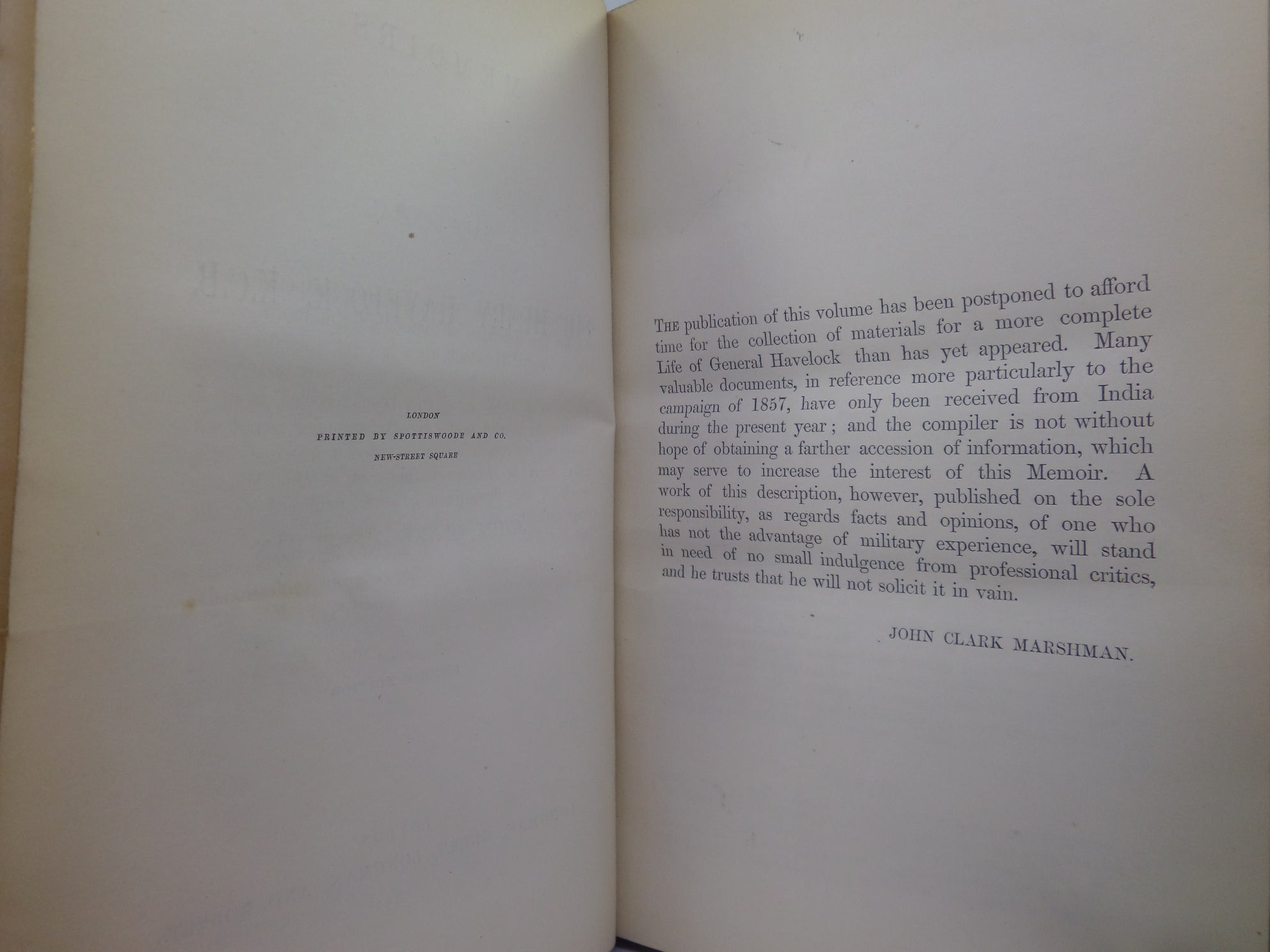 MEMOIRS OF MAJOR-GENERAL SIR HENRY HAVELOC K BY JOHN MARSHAM 1861 FINE BINDING