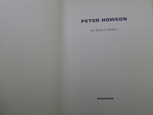 PETER HOWSON BY ROBERT HELLER 2003 SIGNED FIRST EDITION