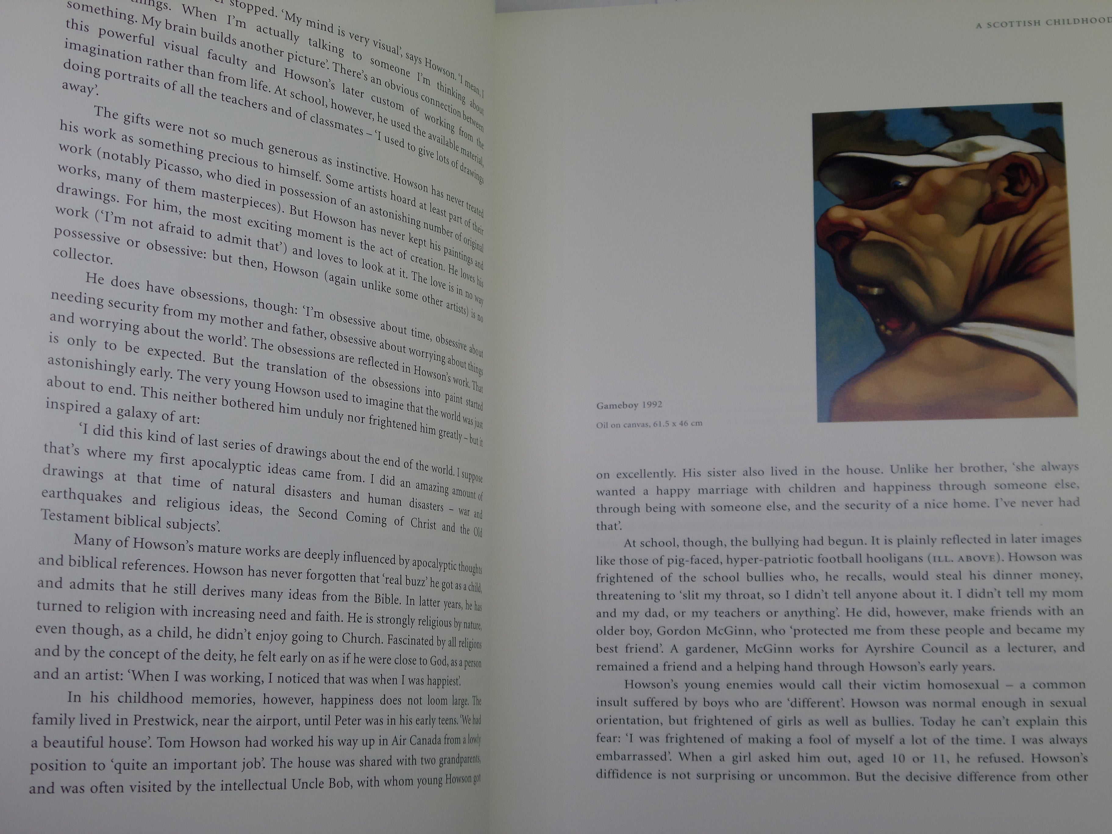 PETER HOWSON BY ROBERT HELLER 2003 SIGNED FIRST EDITION