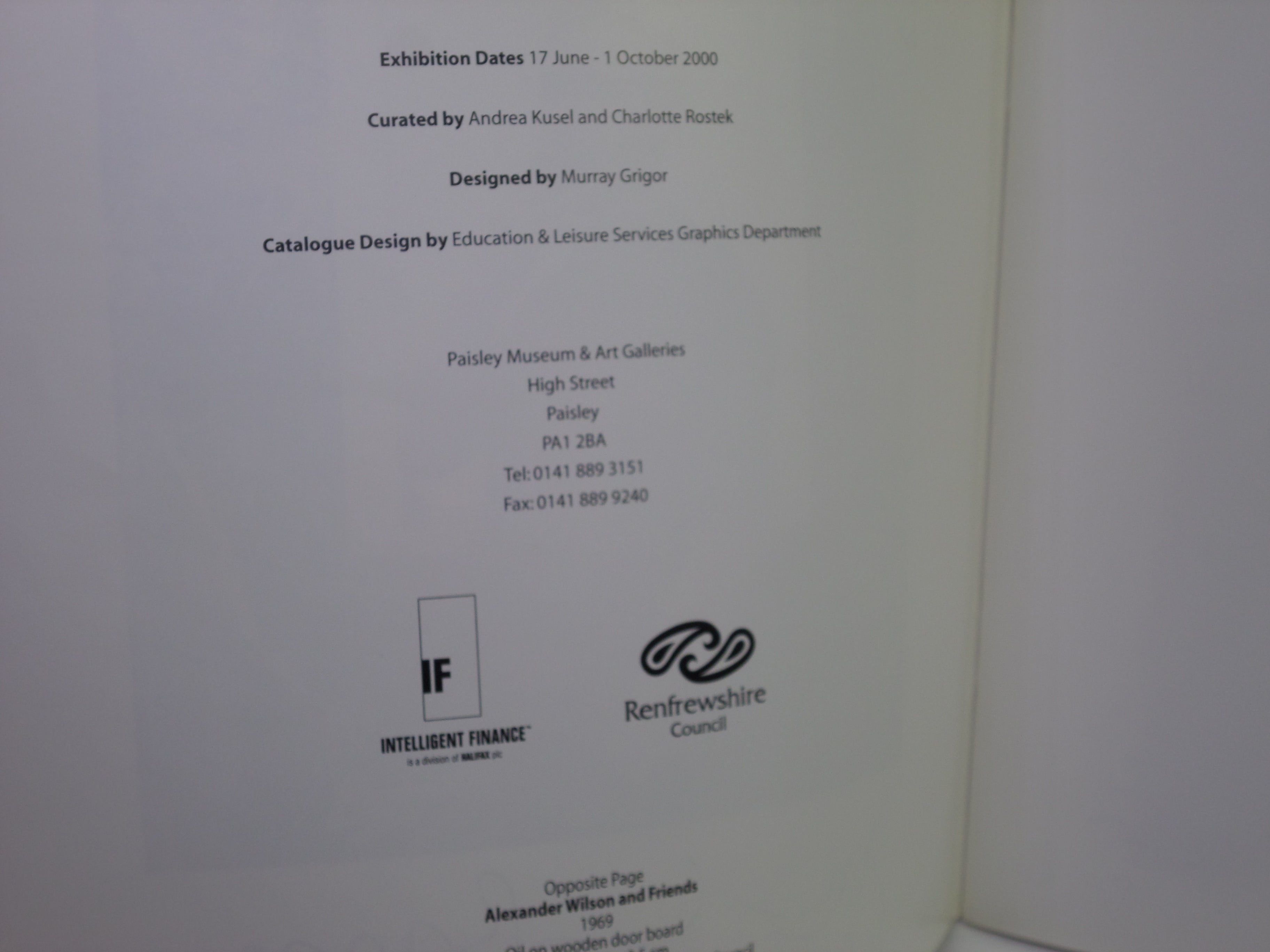 JOHN BYRNE @ 60: THE UNSOLVED ARTIST 2000 RARE SIGNED EXHIBITION CATALOGUE