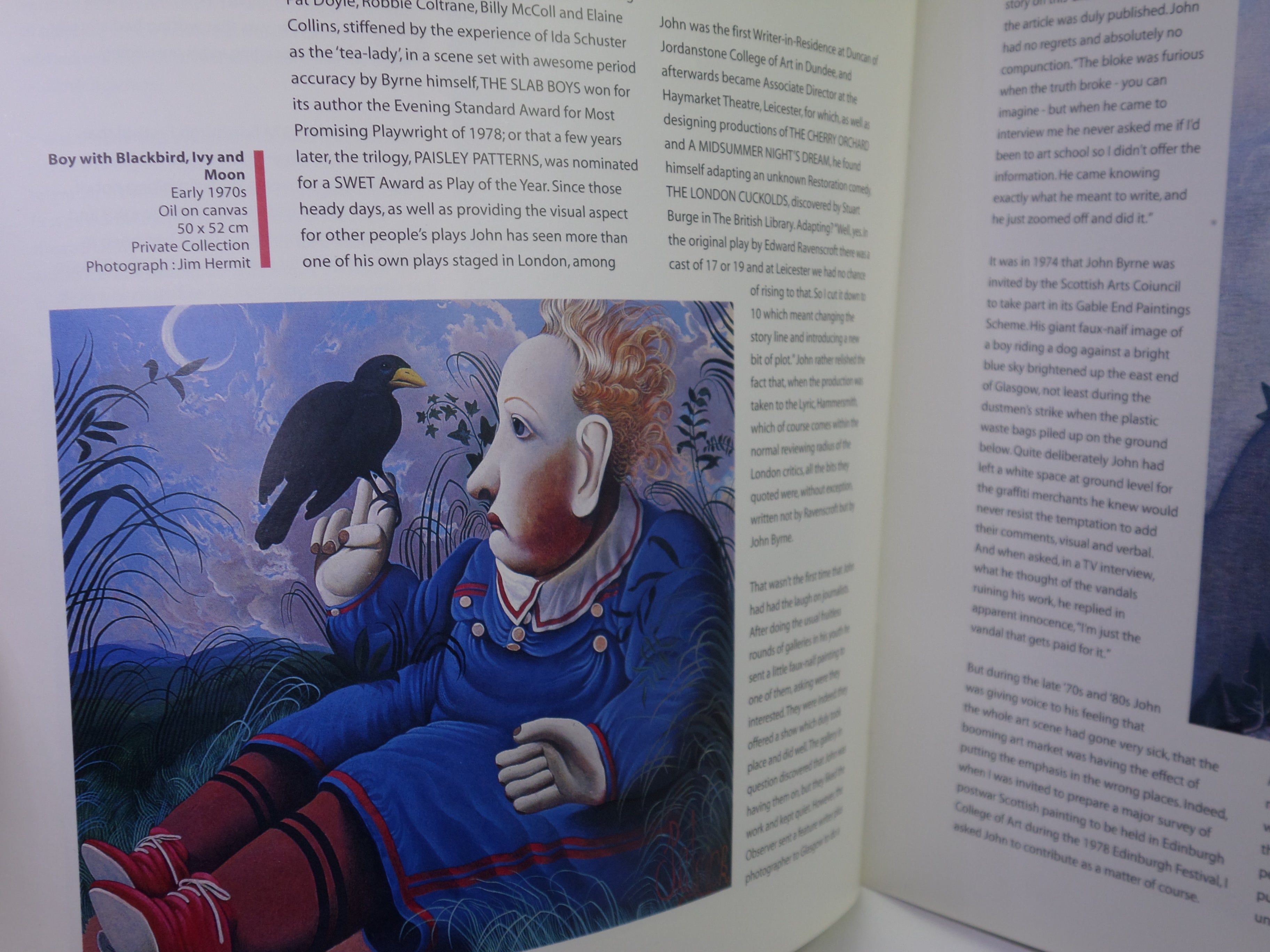 JOHN BYRNE @ 60: THE UNSOLVED ARTIST 2000 RARE SIGNED EXHIBITION CATALOGUE