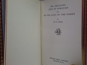MR BRITLING SEES IT THROUGH & IN THE DAYS OF THE COMET BY H. G. WELLS C.1940