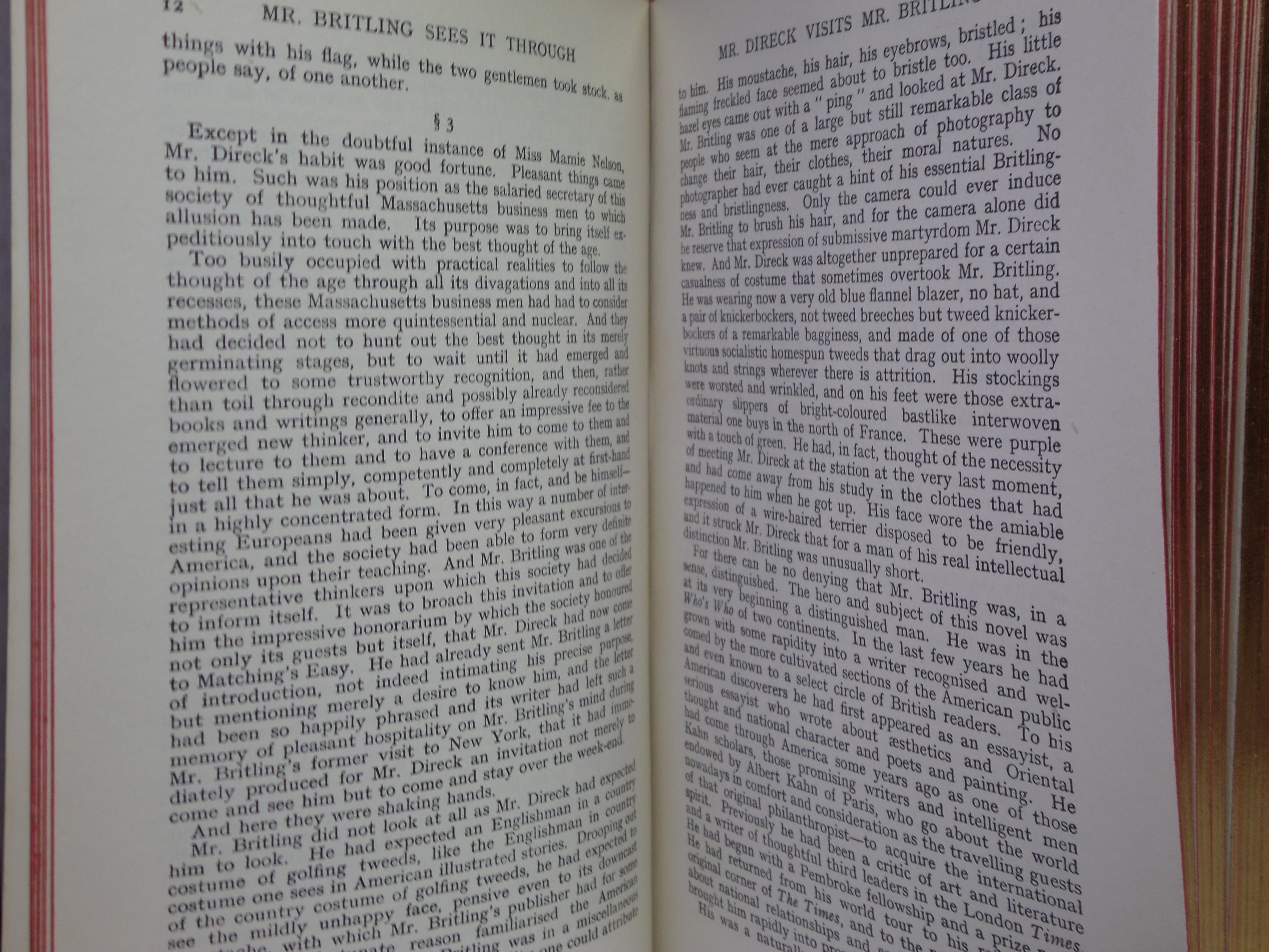 MR BRITLING SEES IT THROUGH & IN THE DAYS OF THE COMET BY H. G. WELLS C.1940