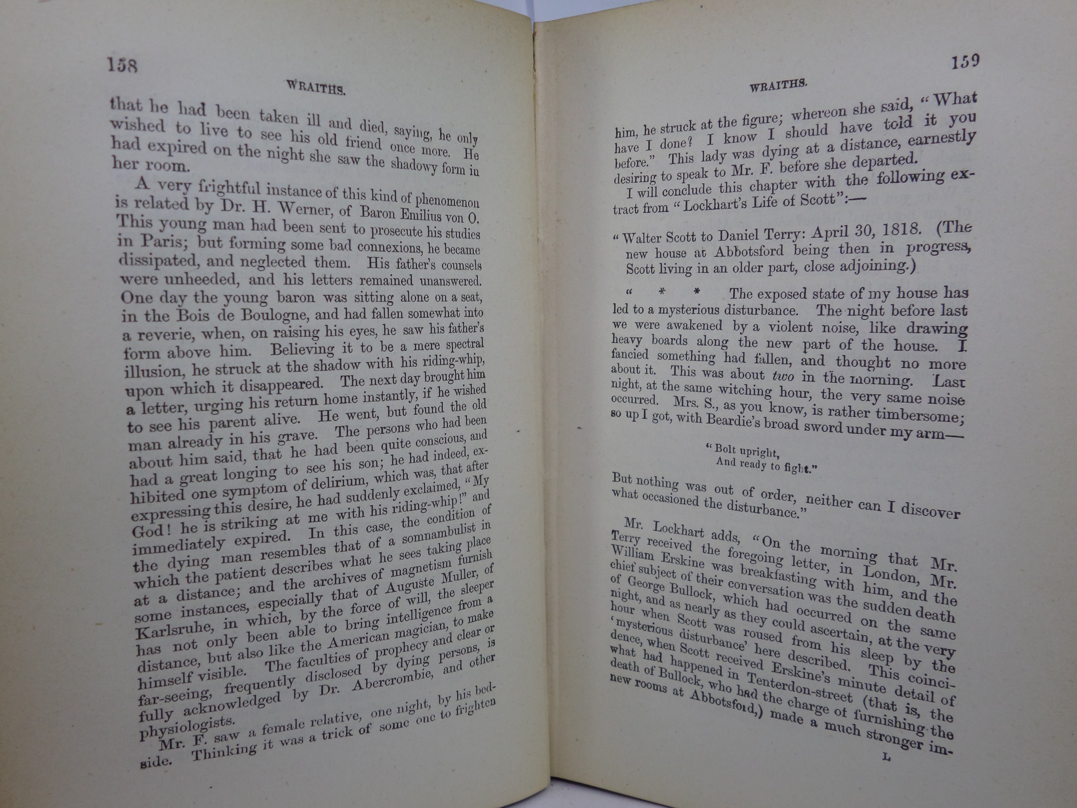 THE NIGHT SIDE OF NATURE OR GHOSTS AND GHOST SEERS BY CATHERINE CROWE CA. 1866