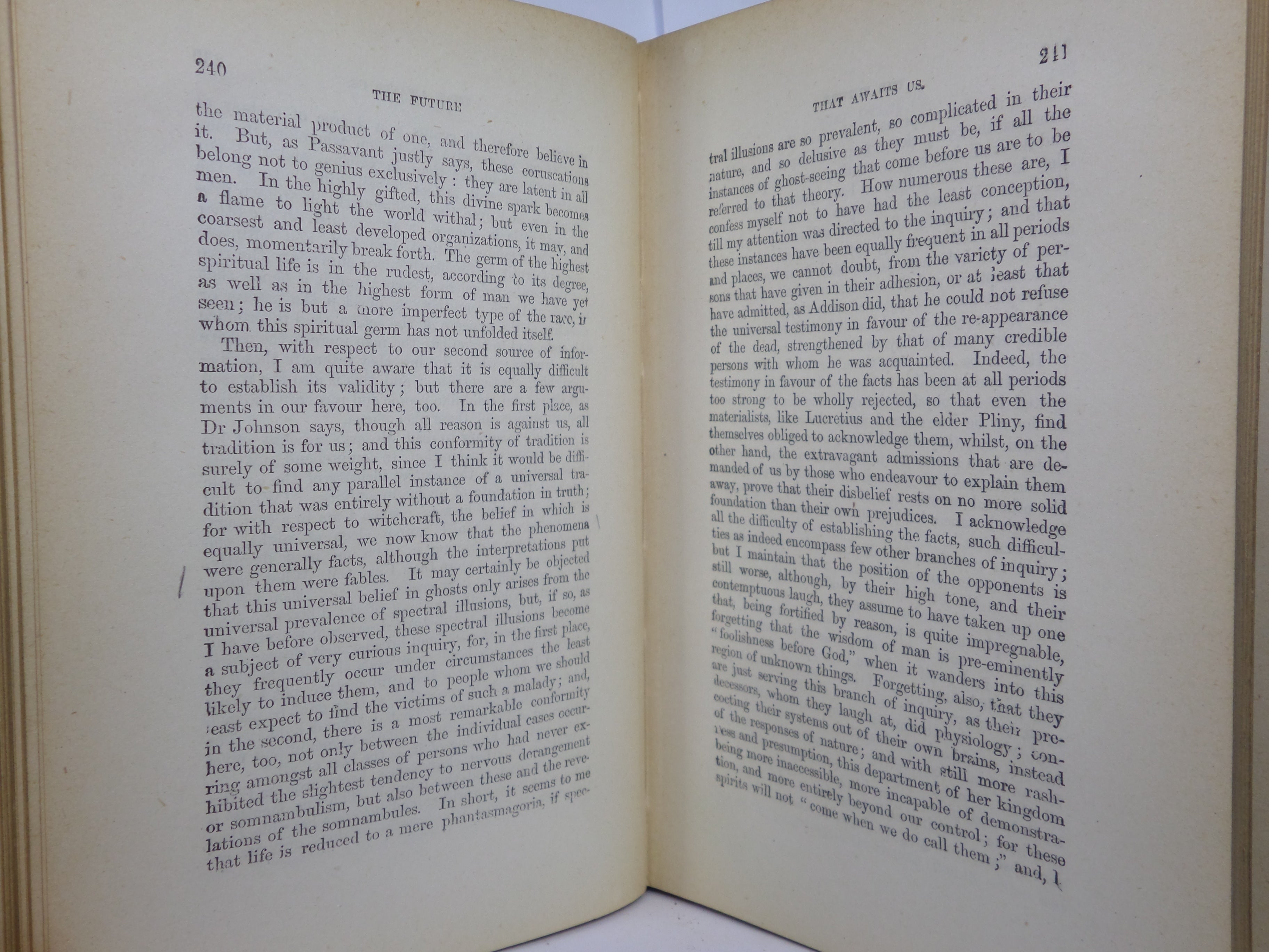 THE NIGHT SIDE OF NATURE OR GHOSTS AND GHOST SEERS BY CATHERINE CROWE CA. 1866