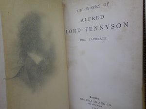 THE WORKS OF ALFRED LORD TENNYSON 1891 FINE LEATHER BINDING