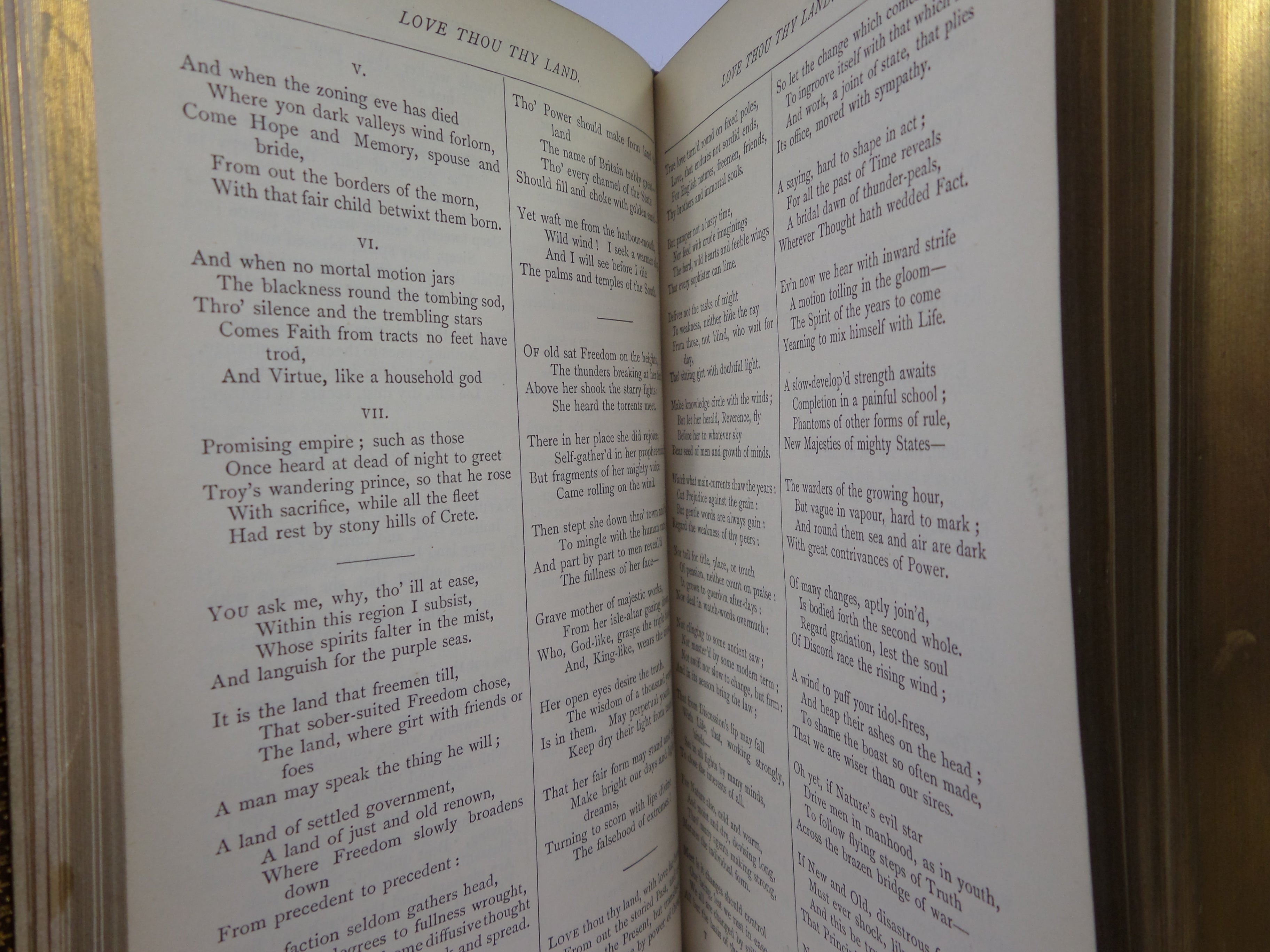 THE WORKS OF ALFRED LORD TENNYSON 1891 FINE LEATHER BINDING