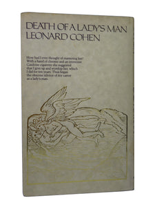 DEATH OF A LADY'S MAN BY LEONARD COHEN 1979 FIRST EDITION