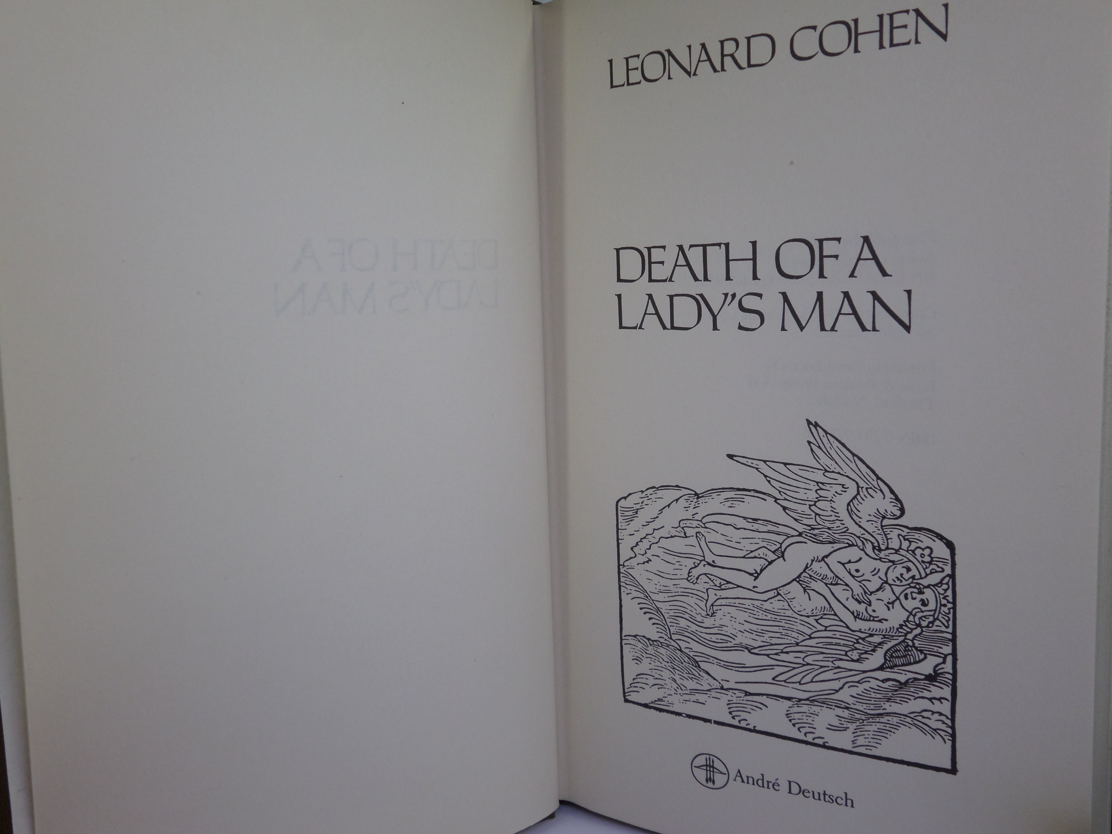 DEATH OF A LADY'S MAN BY LEONARD COHEN 1979 FIRST EDITION