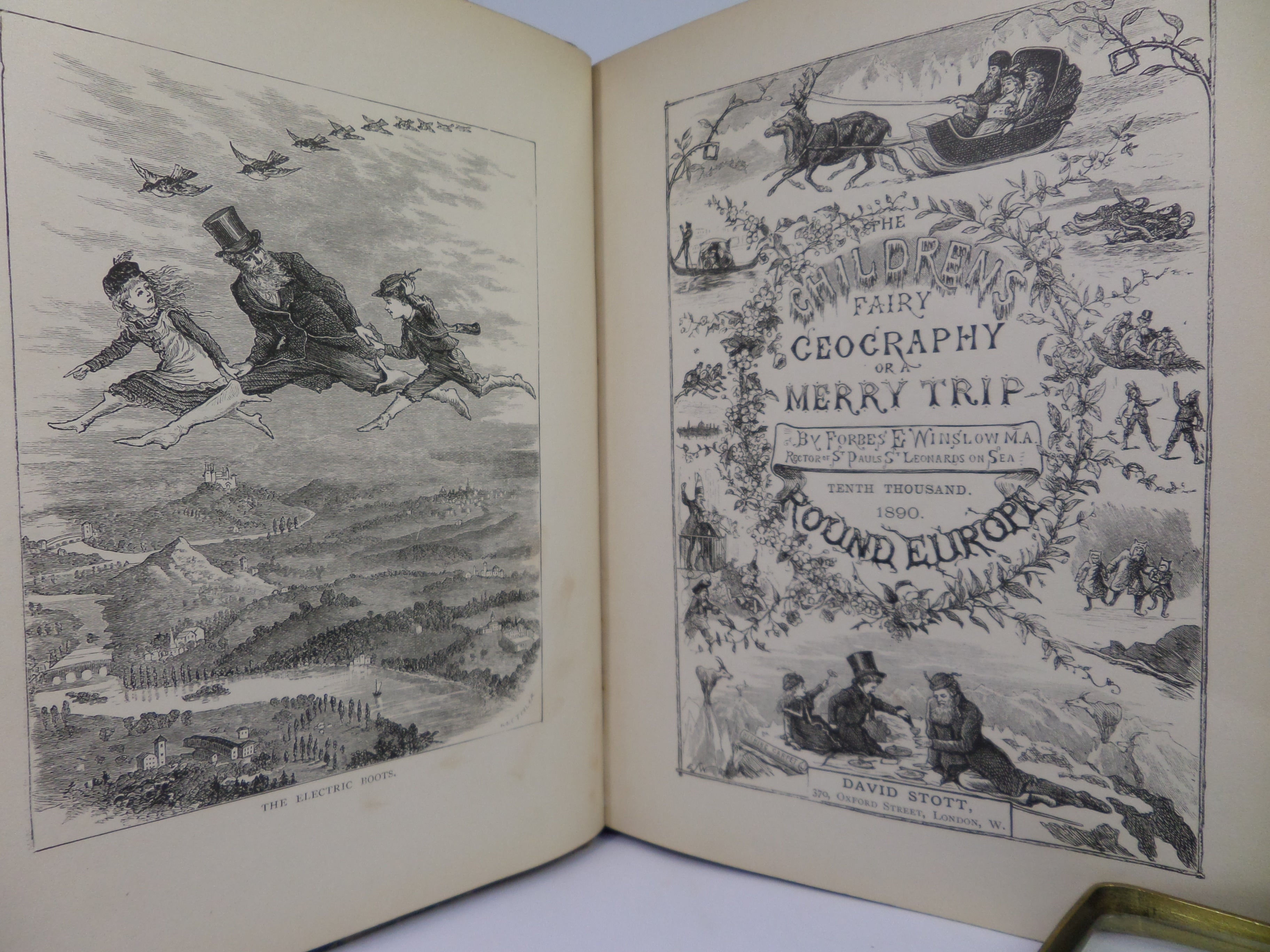 THE CHILDREN'S FAIRY GEOGRAPHY OR A MERRY TRIP ROUND EUROPE BY FORBES E. WINSLOW 1890