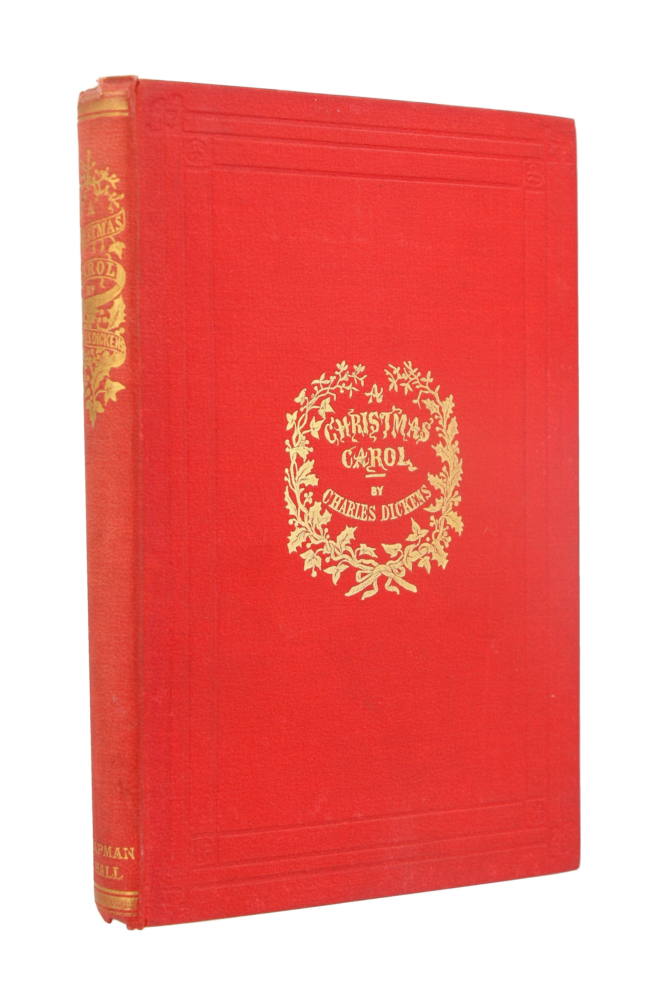 A CHRISTMAS CAROL BY CHARLES DICKENS 1860 RARE 'READING EDITION'