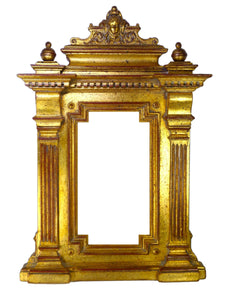 ANTIQUE TABERNACLE STYLE GILT FRAME
