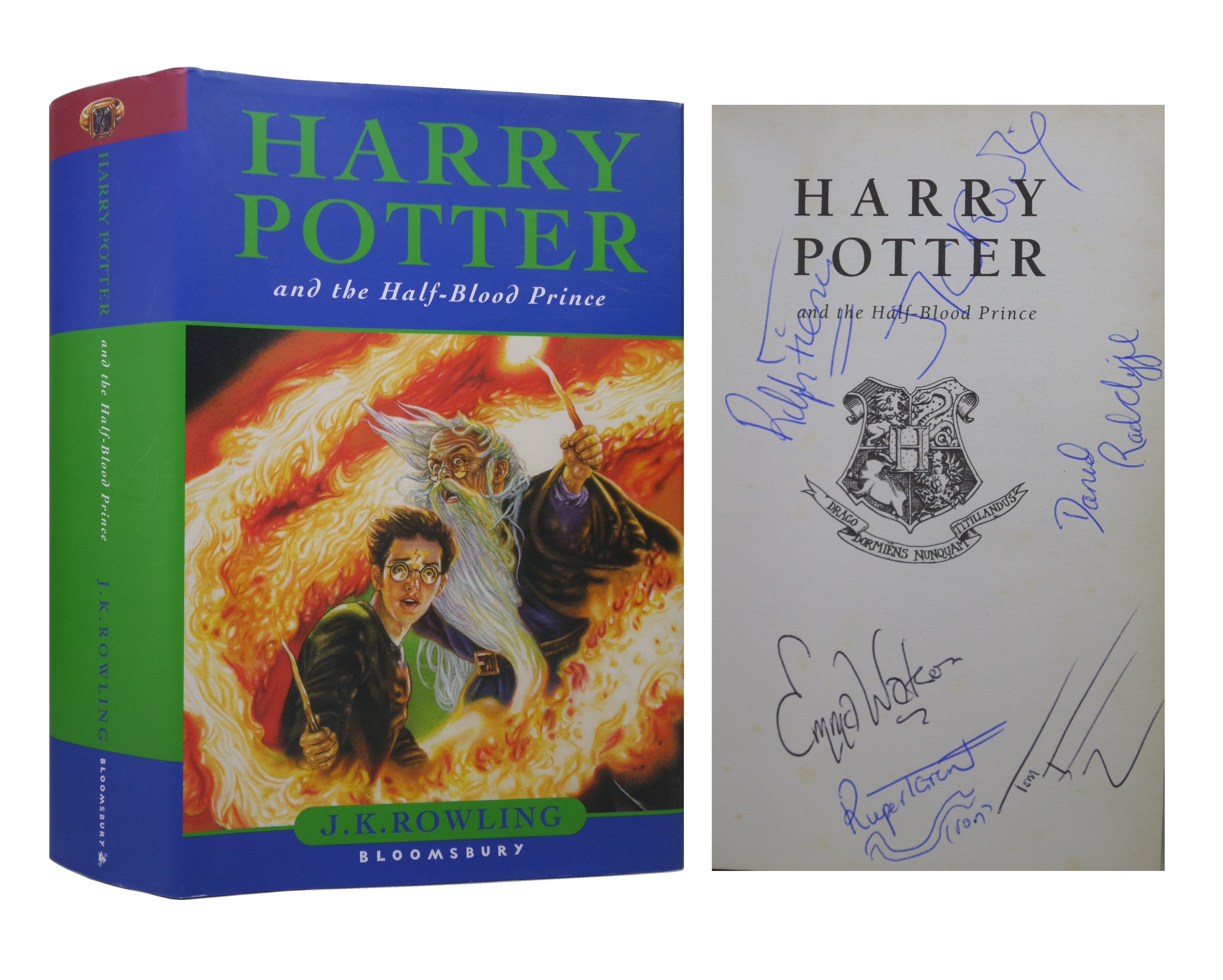 HARRY POTTER AND THE HALF-BLOOD PRINCE 2005 SIGNED BY J.K. ROWLING & CAST MEMBERS