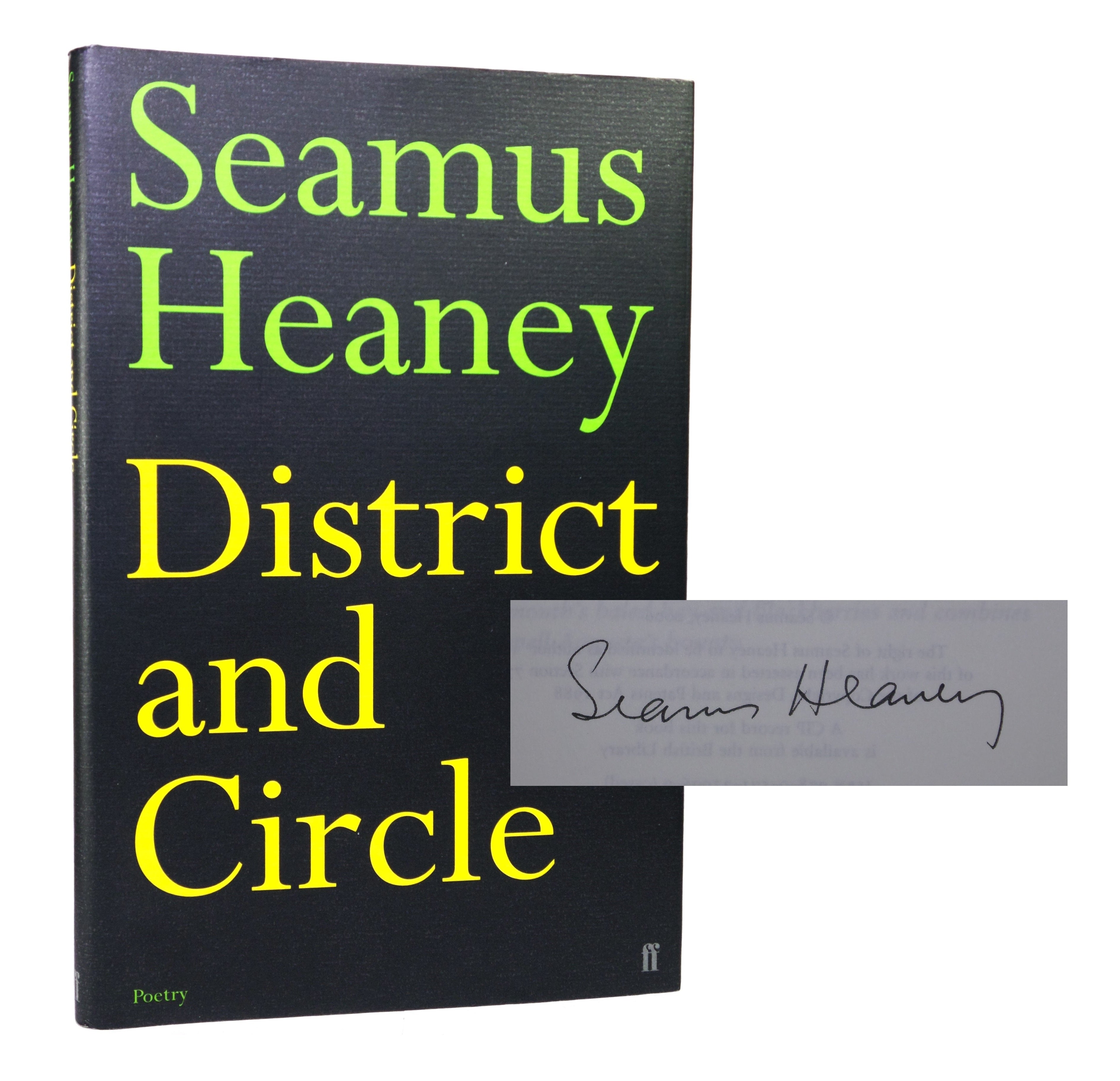 DISTRICT AND CIRCLE BY SEAMUS HEANEY 2006 SIGNED BY AUTHOR