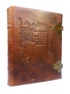 THE LEGEND OF THE HOLY FINA, VIRGIN OF SANTO GIMIGNANO 1908 FINE LEATHER BINDING