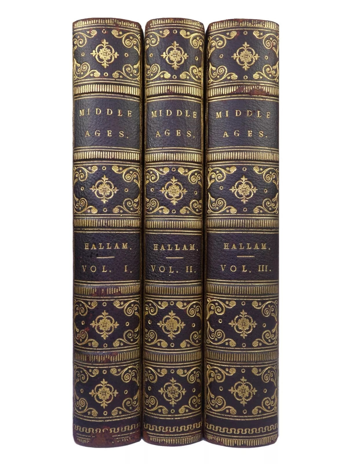 VIEW OF THE STATE OF EUROPE DURING THE MIDDLE AGES BY HENRY HALLAM 1826 LEATHER BOUND
