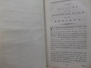 SOME ACCOUNT OF THE INSTITUTION, PLAN, AND PRESENT STATE, OF THE SOCIETY FOR THE IMPROVEMENT OF NAVAL ARCHITECTURE 1792