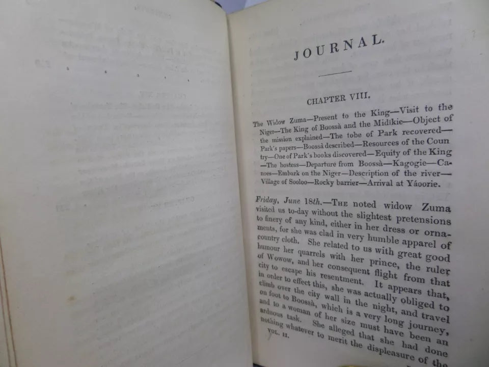 JOURNAL OF AN EXPEDITION TO EXPLORE THE COURSE AND TERMINATION OF THE NIGER 1832 FIRST EDITION