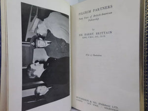 PILGRIM PARTNERS: FORTY YEARS OF BRITISH-AMERICAN FELLOWSHIP BY HARRY BRITTAIN 1942 FIRST EDITION
