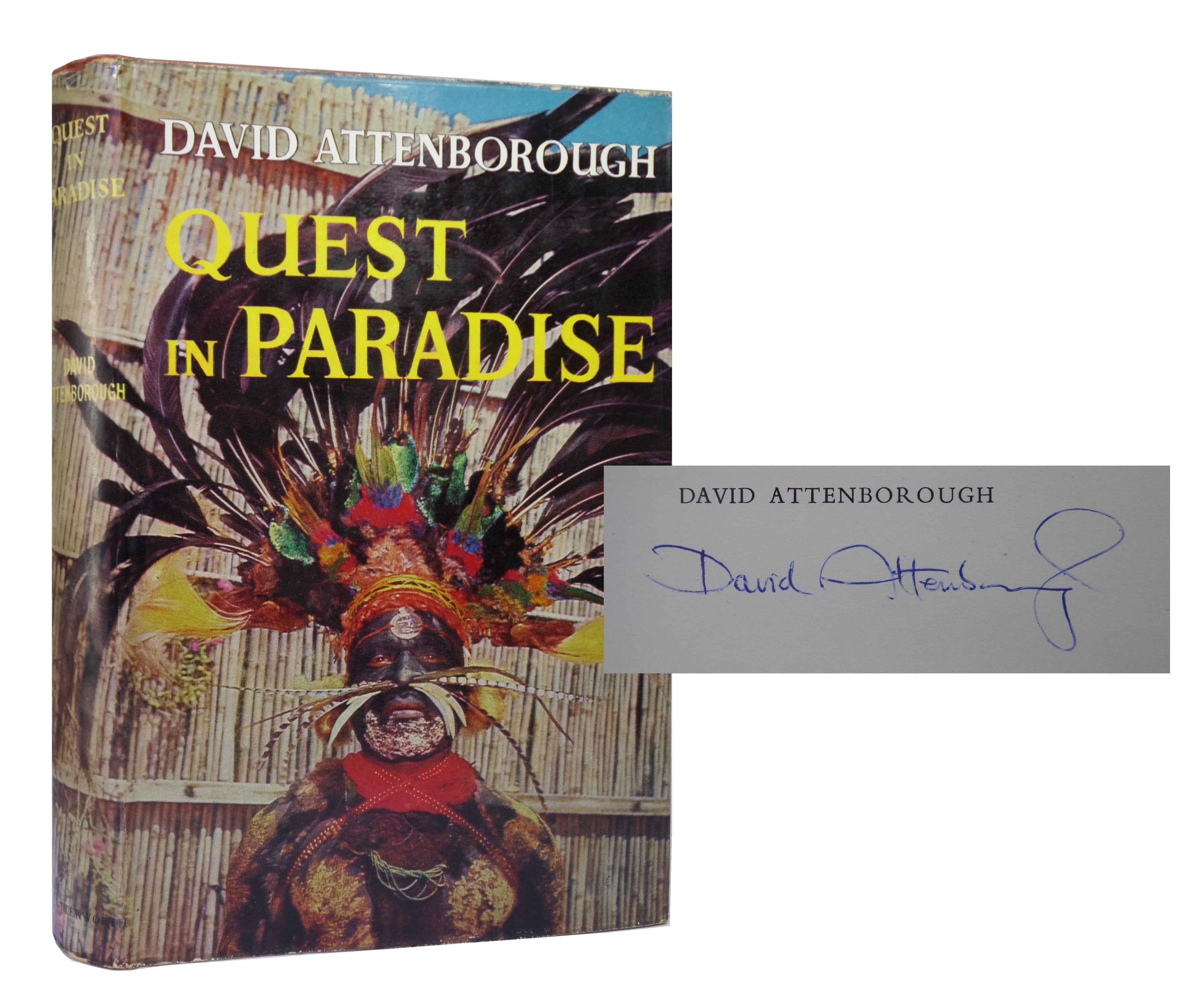 QUEST IN PARADISE BY DAVID ATTENBOROUGH 1960 SIGNED FIRST EDITION