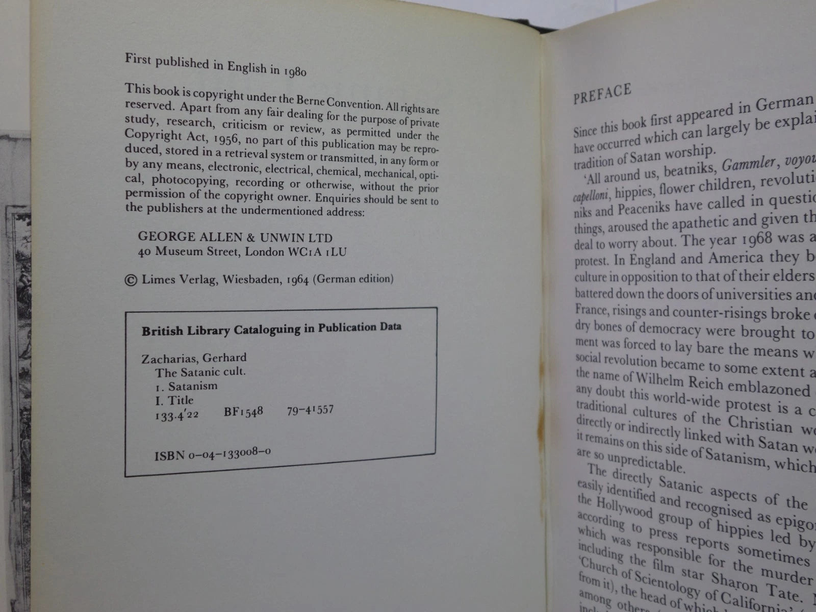 THE SATANIC CULY BY GERHARD ZACHARIAS 1980