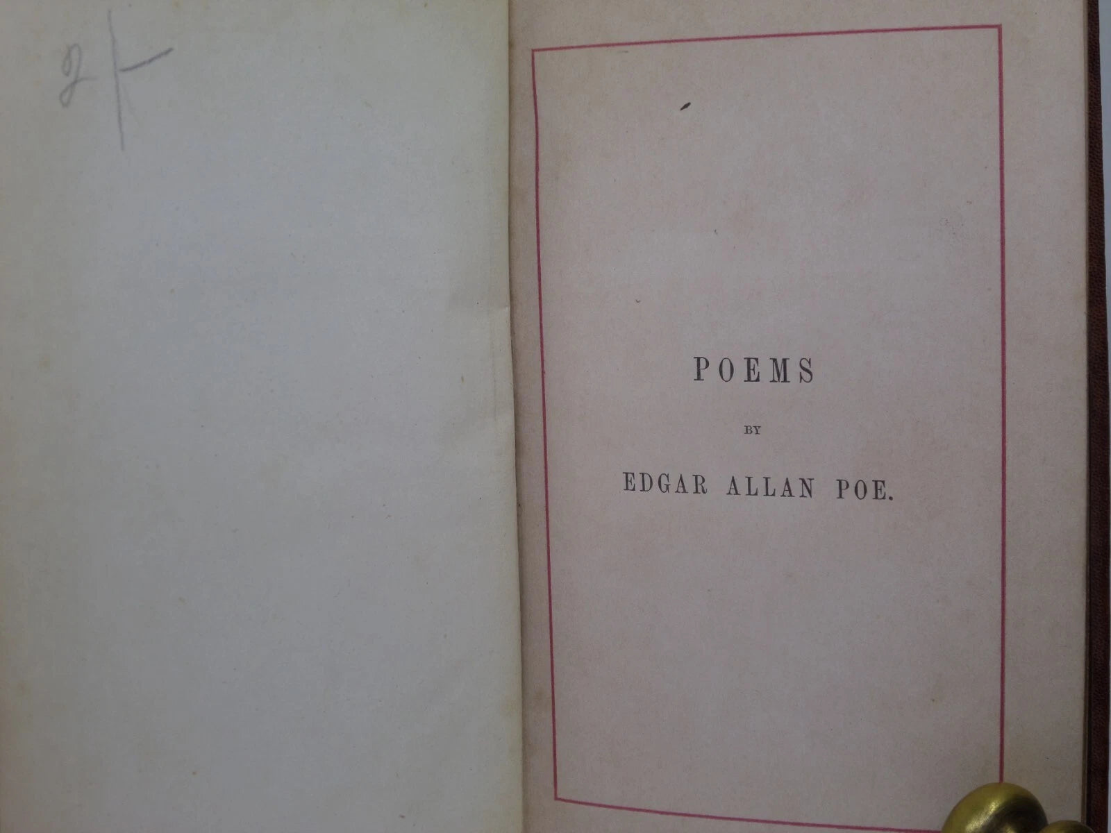 THE POETICAL WORKS OF EDGAR ALLAN POE C.1870