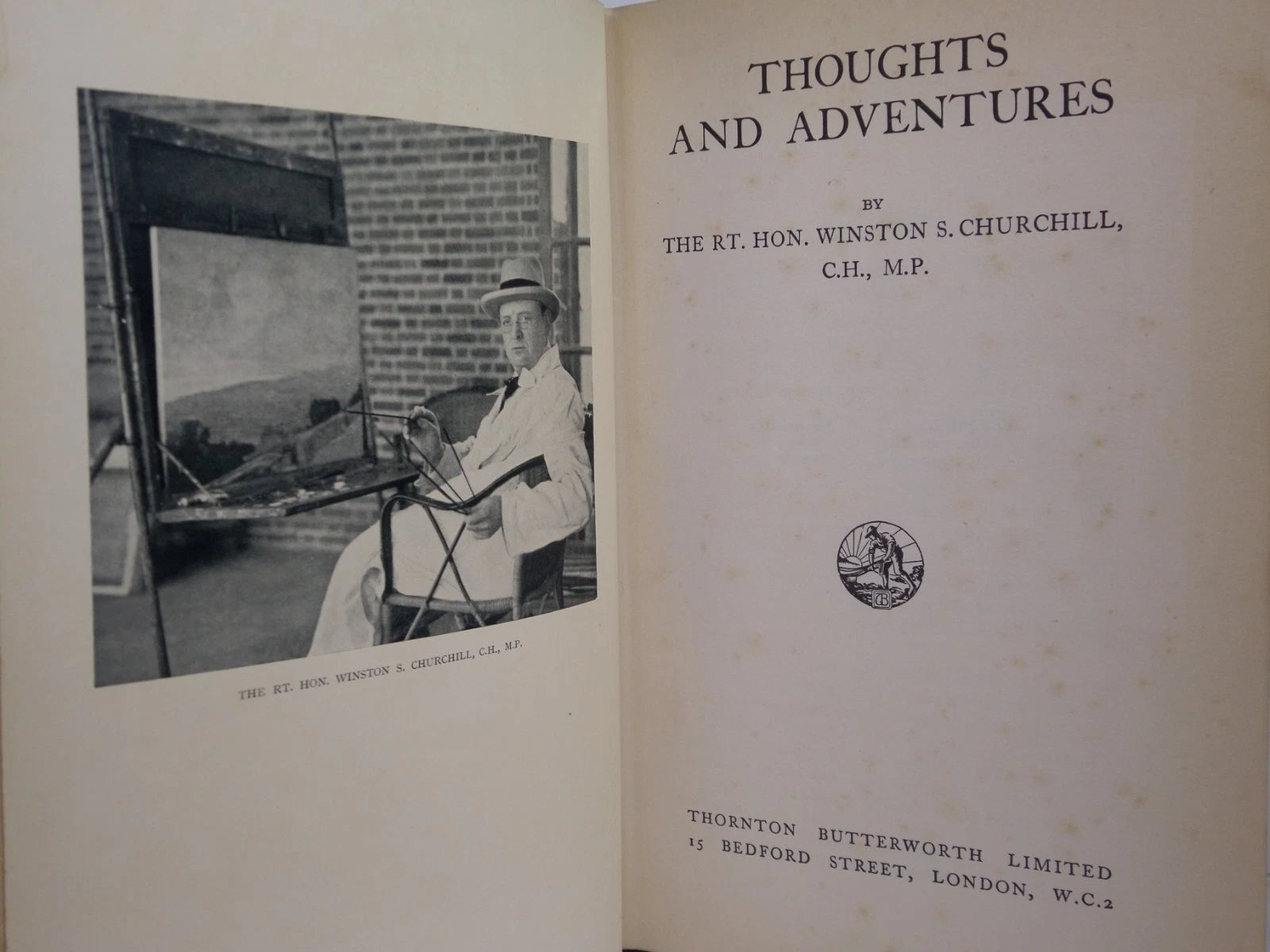THOUGHTS AND ADVENTURES BY WINSTON S. CHURCHILL 1932