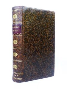 GULLIVER'S TRAVELS BY JONATHAN SWIFT 1808 FINE LEATHER BINDING
